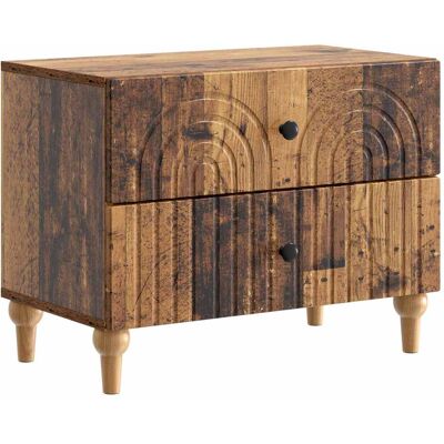 VIDAXL Armadio Da Notte Con Cassetto Legno Antico 62 X 34,5 X 48 VIDAXL Armadio Da Notte Con Cassetto Legno Antico 62 X 34,5 X 48