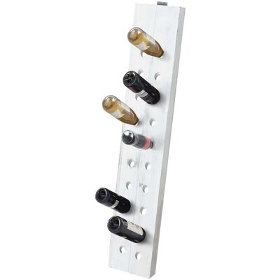 HHG - Serie Vintage Portabottiglie 131 Legno Paulonia 120x22x5cm Bianco HHG - Serie Vintage Portabottiglie 131 Legno Paulonia 120x22x5cm Bianco