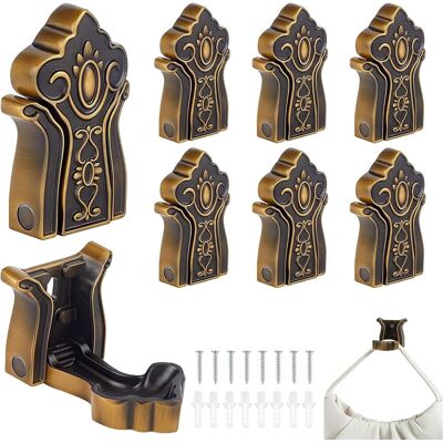 OEM 8 Ganci Da Parete Pieghevoli Vintage, Appendiabiti Decorativi Pieghevoli In Robusto Alluminio Con Viti, Ganci Salvaspazio Per Chiavi, Cappotti E Asciugamani In Bagno, Cucina E Camera Da Letto OEM 8 Ganci Da Parete Pieghevoli Vintage, Appendiabiti Decorativi Pieghevoli In Robusto Alluminio Con Viti, Ganci Salvaspazio Per Chiavi, Cappotti E Asciugamani In Bagno, Cucina E Camera Da Letto