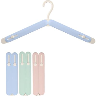 TORMATOR Set Di 3 Grucce Pieghevoli In Plastica Con Lunghezza Regolabile, Compatte, Portatili E Salvaspazio, Con Custodia E Mini Metro A Nastro Inclusi (verde, Blu, Rosa) TORMATOR Set Di 3 Grucce Pieghevoli In Plastica Con Lunghezza Regolabile, Compatte, Portatili E Salvaspazio, Con Custodia E Mini Metro A Nastro Inclusi (verde, Blu, Rosa)