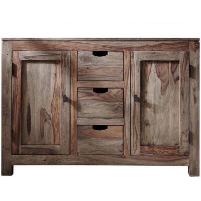 Massivmoebel24 Credenza In Legno Di Sheesham / Palissandro 120x45x85 Grigio Scuro Oliato Nature Grey 83 Massivmoebel24 Credenza In Legno Di Sheesham / Palissandro 120x45x85 Grigio Scuro Oliato Nature Grey 83