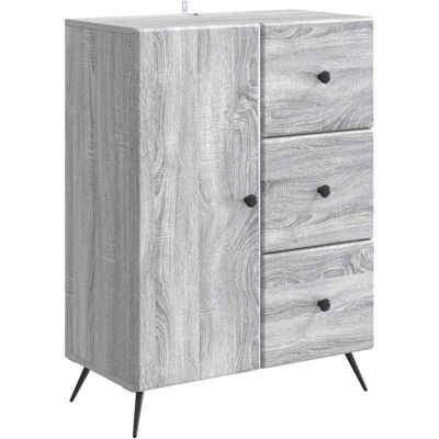 VIDAXL Credenza Grigio Sonoma 66 X 34,5 X 90 Cm Legno Ingegnerizzato VIDAXL Credenza Grigio Sonoma 66 X 34,5 X 90 Cm Legno Ingegnerizzato
