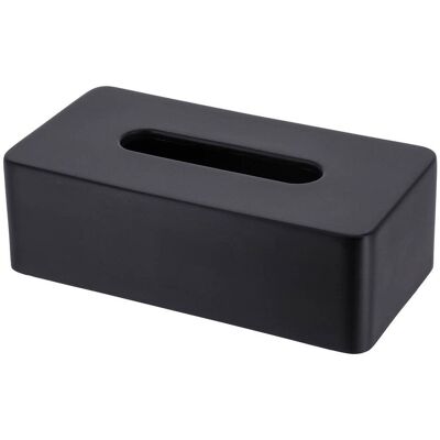 TENDANCE Scatola Porta Fazzoletti In Poliresina Nera - TENDANCE Scatola Porta Fazzoletti In Poliresina Nera -