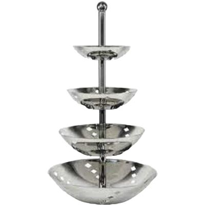 ILSA Alzata 4 Piani Quadri Acciaio Inox 18/10 40 Cm ILSA Alzata 4 Piani Quadri Acciaio Inox 18/10 40 Cm