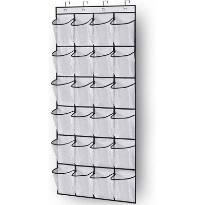 OEM Organizzatore Per Scarpe Da Appendere Alla Porta, Salvaspazio, Con 24 Tasche E 3 Ganci, Ideale Per Cucina, Armadio E Camera Da Letto, Colore Bianco OEM Organizzatore Per Scarpe Da Appendere Alla Porta, Salvaspazio, Con 24 Tasche E 3 Ganci, Ideale Per Cucina, Armadio E Camera Da Letto, Colore Bianco