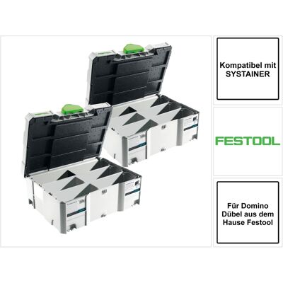 Festool Systainer T-loc Sort-sys 2 Tl Domino 2 Pz. ( 2x 498889 ) Festool Systainer T-loc Sort-sys 2 Tl Domino 2 Pz. ( 2x 498889 )