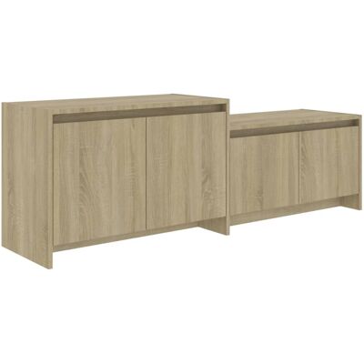 vidaXL - Sonoma Oak - Engineered Wood - Mobile TV vidaXL - Sonoma Oak - Engineered Wood - Mobile TV