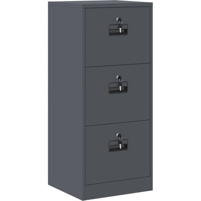 VIDAXL Armadio Per File Con Cassetto Antracite 45,5 X 42 X 106,5 Cm VIDAXL Armadio Per File Con Cassetto Antracite 45,5 X 42 X 106,5 Cm