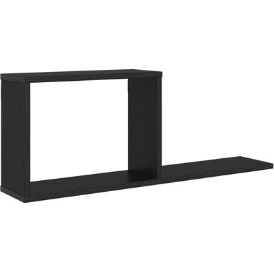 VIDAXL Scaffali Flottanti Rovere Nero 80 X 15 X 30 Cm VIDAXL Scaffali Flottanti Rovere Nero 80 X 15 X 30 Cm