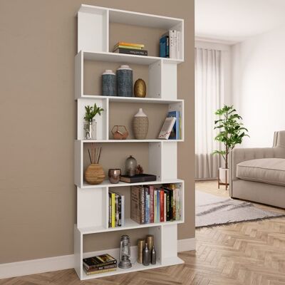 vidaXL Libreria - Bianco - 80x24x192 cm - Divisorio/Scaffale vidaXL Libreria - Bianco - 80x24x192 cm - Divisorio/Scaffale