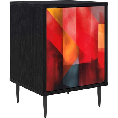VIDAXL Armadio Da Notte Heesch Rovere Nero 36 X 33 X 51 Cm VIDAXL Armadio Da Notte Heesch Rovere Nero 36 X 33 X 51 Cm
