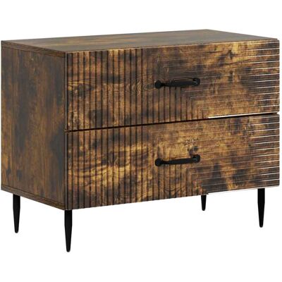VIDAXL Armadio Da Notte Con Cassetto Rovere Fumo 62 X 34,5 X 47,5 VIDAXL Armadio Da Notte Con Cassetto Rovere Fumo 62 X 34,5 X 47,5