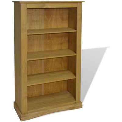 Libreria in legno MOBIKASA con 4 ripiani - Stile rustico messicano Libreria in legno MOBIKASA con 4 ripiani - Stile rustico messicano