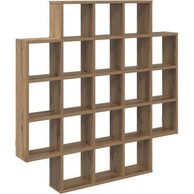 VIDAXL Scaffale Da Parete Rovere Artigianale 100 X 13 X 100 Cm VIDAXL Scaffale Da Parete Rovere Artigianale 100 X 13 X 100 Cm