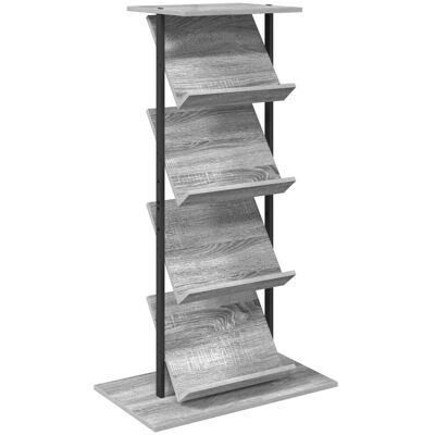 VIDAXL Scaffale Per Riviste Grigio Sonoma 68 X 40 X 123.5 Cm VIDAXL Scaffale Per Riviste Grigio Sonoma 68 X 40 X 123.5 Cm