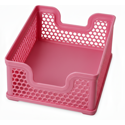 OEM Cesto Organizer Rosa Traforato, Impilabile E Riponibile Su Uno Scaffale In Un Armadio. OEM Cesto Organizer Rosa Traforato, Impilabile E Riponibile Su Uno Scaffale In Un Armadio.
