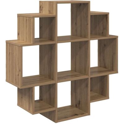 VIDAXL Scaffale Da Parete Rovere Artigianale 90 X 25 X 90 Cm VIDAXL Scaffale Da Parete Rovere Artigianale 90 X 25 X 90 Cm
