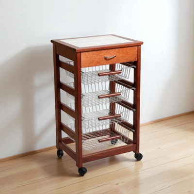 LIBEROSHOPPING Carrello Vesuvio Portafrutta Senza Base Ciliegio LIBEROSHOPPING Carrello Vesuvio Portafrutta Senza Base Ciliegio