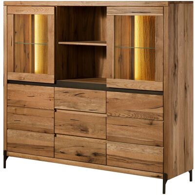 Massivmoebel24 Credenza Quercia Selvatica/cerro Naturale Oliato 160x47x145 Cm Montato Parzialmente Montreux Lux 105 Massivmoebel24 Credenza Quercia Selvatica/cerro Naturale Oliato 160x47x145 Cm Montato Parzialmente Montreux Lux 105