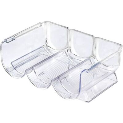 OEM Portabottiglie Impilabile In Plastica, 1 Pezzo, Portabottiglie Per Vino, Organizer Per Bottiglie, Contenitore Per Bottiglie In Frigorifero, Ripiano Per Vino Per Un Massimo Di 3 Bottiglie In Totale, Tr OEM Portabottiglie Impilabile In Plastica, 1 Pezzo, Portabottiglie Per Vino, Organizer Per Bottiglie, Contenitore Per Bottiglie In Frigorifero, Ripiano Per Vino Per Un Massimo Di 3 Bottiglie In Totale, Tr