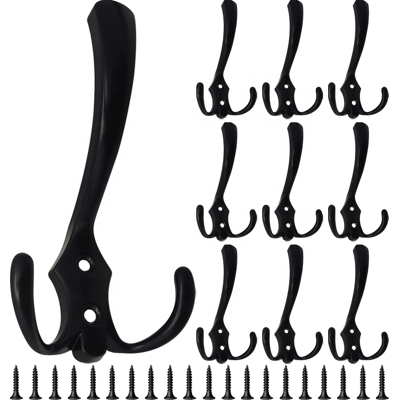 OEM Confezione Da 10 Ganci Appendiabiti - Ganci - Ganci Per Asciugamani - Ganci - Ganci Per Vestiti - Lega Di Zinco - Nero - 11,56,8 Cm - Con Viti - Adatto Per Camere Da Letto, Cucine E Bagni OEM Confezione Da 10 Ganci Appendiabiti - Ganci - Ganci Per Asciugamani - Ganci - Ganci Per Vestiti - Lega Di Zinco - Nero - 11,56,8 Cm - Con Viti - Adatto Per Camere Da Letto, Cucine E Bagni