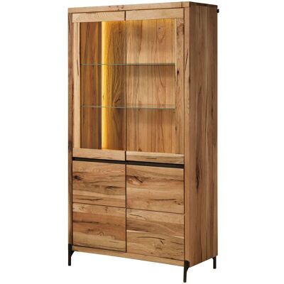 Massivmoebel24 Vetrina Quercia Selvatica/cerro Naturale Oliato 105x47x195 Cm Montato Parzialmente Montreux Lux 115 Massivmoebel24 Vetrina Quercia Selvatica/cerro Naturale Oliato 105x47x195 Cm Montato Parzialmente Montreux Lux 115