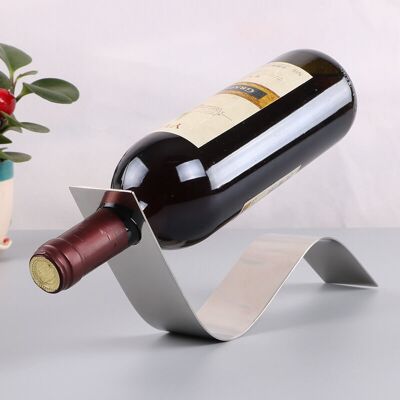 TORMATOR Portabottiglie In Acciaio Inox, Portabottiglie Da Vino, Portabottiglie In Metallo, Supporto Per Bottiglie Di Vino, Decorazione Per Bar TORMATOR Portabottiglie In Acciaio Inox, Portabottiglie Da Vino, Portabottiglie In Metallo, Supporto Per Bottiglie Di Vino, Decorazione Per Bar