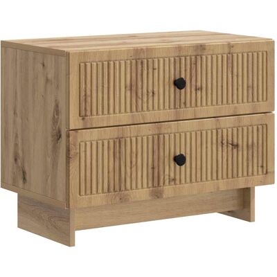 VIDAXL Armadio Da Notte Rovere Artigianale 62 X 34,5 X 47,5 Cm VIDAXL Armadio Da Notte Rovere Artigianale 62 X 34,5 X 47,5 Cm