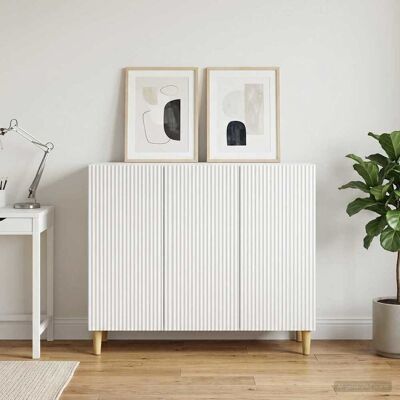 VIDAXL Credenza Bianco 89 X 34,5 X 80 Cm Legno Ingegnerizzato VIDAXL Credenza Bianco 89 X 34,5 X 80 Cm Legno Ingegnerizzato