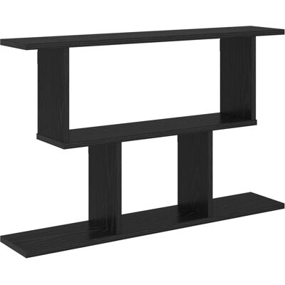 VIDAXL Scaffale Da Parete Rovere Nero 80 X 15 X 50,5 Cm VIDAXL Scaffale Da Parete Rovere Nero 80 X 15 X 50,5 Cm