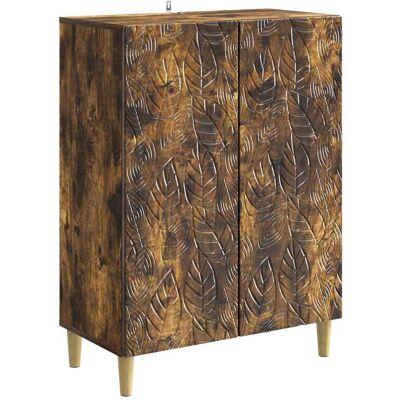 VIDAXL Credenza Rovere Fumo 66 X 34,5 X 90 Cm Legno VIDAXL Credenza Rovere Fumo 66 X 34,5 X 90 Cm Legno