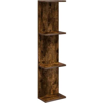 VIDAXL Scaffale Da Parete Rovere Fumo 22 X 15 X 100 Cm VIDAXL Scaffale Da Parete Rovere Fumo 22 X 15 X 100 Cm