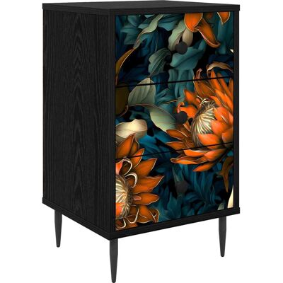 VIDAXL Armadio Da Notte Lochem Rovere Nero 36 X 33 X 61 Cm VIDAXL Armadio Da Notte Lochem Rovere Nero 36 X 33 X 61 Cm