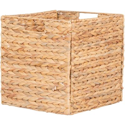 KENDRA HOME Cesto Passo Pieghevole In Giacinto D'Acqua Naturale 30x30x30 Cm KENDRA HOME Cesto Passo Pieghevole In Giacinto D'Acqua Naturale 30x30x30 Cm