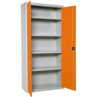 Armadio metallico Simon Rack - Grigio/Arancione - 1800x800x400 mm Armadio metallico Simon Rack - Grigio/Arancione - 1800x800x400 mm