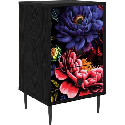 VIDAXL Armadio Da Notte Kiel Rovere Nero 36 X 33 X 61 Cm VIDAXL Armadio Da Notte Kiel Rovere Nero 36 X 33 X 61 Cm