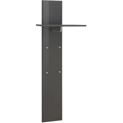 TOPQUALITY FURNITURE Appendiabiti Da Parete Antracite Lucido Con Mensola Per Ingresso TOPQUALITY FURNITURE Appendiabiti Da Parete Antracite Lucido Con Mensola Per Ingresso