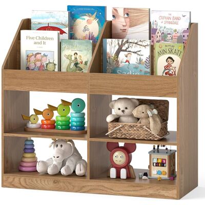 COSTWAY Libreria Montessoriana Bambini,portalibri Per Bambini,libreria Bambini Legno,scaffale Portagiochi Bambini,mobile Contenitore Libri Giocattoli,scaffale COSTWAY Libreria Montessoriana Bambini,portalibri Per Bambini,libreria Bambini Legno,scaffale Portagiochi Bambini,mobile Contenitore Libri Giocattoli,scaffale