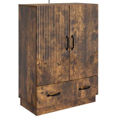 VIDAXL Credenza Rovere Fumo 66 X 34,5 X 92 Cm Legno Ingegnerizzato VIDAXL Credenza Rovere Fumo 66 X 34,5 X 92 Cm Legno Ingegnerizzato