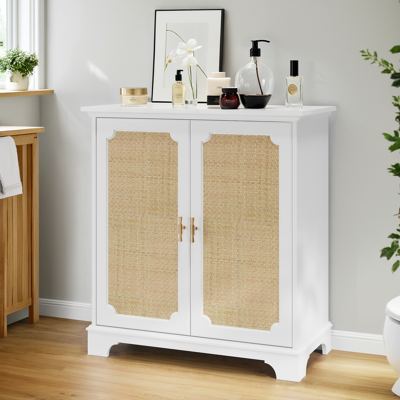 KELLANY Credenza, Buffet, Mobile Portabottiglie Con Ante Decorative In Rattan, Buffet Da Cucina, Consolle, Mobile Decorativo Per Corridoio, Ingresso E Soggiorno. KELLANY Credenza, Buffet, Mobile Portabottiglie Con Ante Decorative In Rattan, Buffet Da Cucina, Consolle, Mobile Decorativo Per Corridoio, Ingresso E Soggiorno.