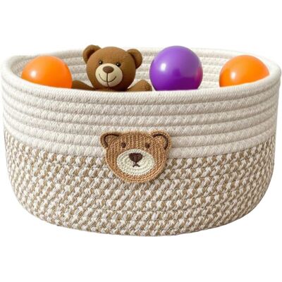 XISRENS Cesto Portaoggetti In Vimini, Contenitore Per Tessuti, Contenitore Per Cotone E Lino Per Ufficio, Scaffale, Lavanderia, Camera Dei Bambini, Cubo Decorativo Per Armadio XISRENS Cesto Portaoggetti In Vimini, Contenitore Per Tessuti, Contenitore Per Cotone E Lino Per Ufficio, Scaffale, Lavanderia, Camera Dei Bambini, Cubo Decorativo Per Armadio