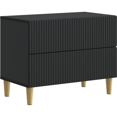 VIDAXL Armadio Da Notte Nero 62 X 34,5 X 48 Cm Legno VIDAXL Armadio Da Notte Nero 62 X 34,5 X 48 Cm Legno