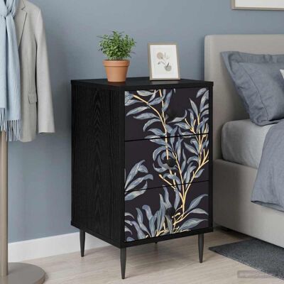 VIDAXL Armadio Da Notte Dokkum 2 Pz Rovere Nero 36 X 33 X 61 Cm VIDAXL Armadio Da Notte Dokkum 2 Pz Rovere Nero 36 X 33 X 61 Cm
