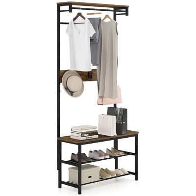 NORTHIX Organizzatore Per Corridoio 5 In 1 Con Panca E Scarpiera NORTHIX Organizzatore Per Corridoio 5 In 1 Con Panca E Scarpiera