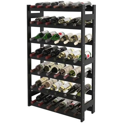 RELAXDAYS Portabottiglie In Noce, 42 Bottiglie, 102 X 63 X 25 Cm, Per Vino Rosso E Bianco, Nero RELAXDAYS Portabottiglie In Noce, 42 Bottiglie, 102 X 63 X 25 Cm, Per Vino Rosso E Bianco, Nero
