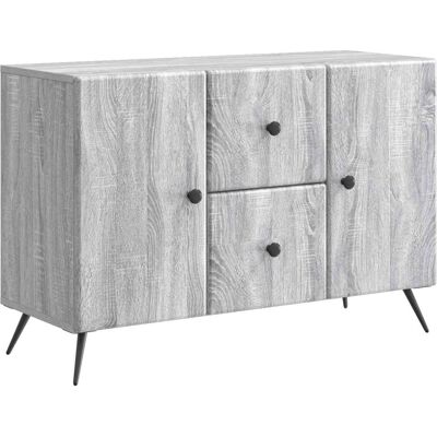 VIDAXL Credenza Grigio Sonoma 89 X 34,5 X 60 Cm Legno Ingegnerizzato VIDAXL Credenza Grigio Sonoma 89 X 34,5 X 60 Cm Legno Ingegnerizzato