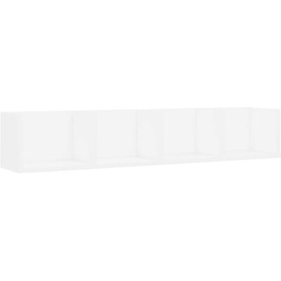 vidaXL Estante da parete bianco in legno ingegnerizzato - 100x18x18 cm vidaXL Estante da parete bianco in legno ingegnerizzato - 100x18x18 cm