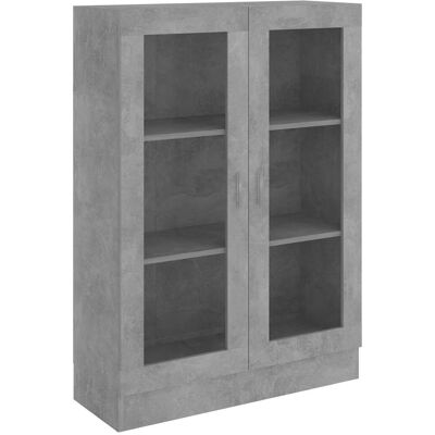 HELLOSHOP26 Vetrina Classica E Minimalista 82,5 X 30,5 X 115 Cm Realizzata In Legno Composito Color Grigio Cemento 020047754 HELLOSHOP26 Vetrina Classica E Minimalista 82,5 X 30,5 X 115 Cm Realizzata In Legno Composito Color Grigio Cemento 020047754