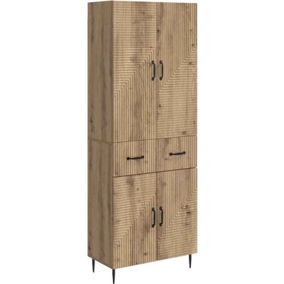 VIDAXL Set Di Armadi 2 Pz Rovere Artigianale Legno Ingegnerizzato VIDAXL Set Di Armadi 2 Pz Rovere Artigianale Legno Ingegnerizzato