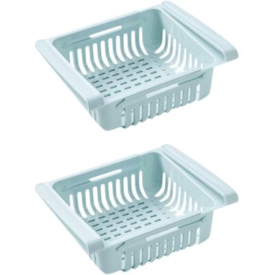MINKUROW Frigorifero Cassetto Organizzatore Cassetto Frigorifero Scaffale Portaoggetti Frigorifero Divisorio Strato Organizzatore Casa (2 Pezzi, Blu) MINKUROW Frigorifero Cassetto Organizzatore Cassetto Frigorifero Scaffale Portaoggetti Frigorifero Divisorio Strato Organizzatore Casa (2 Pezzi, Blu)